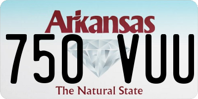AR license plate 750VUU
