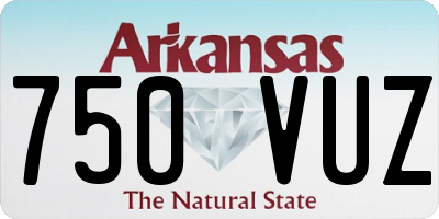 AR license plate 750VUZ