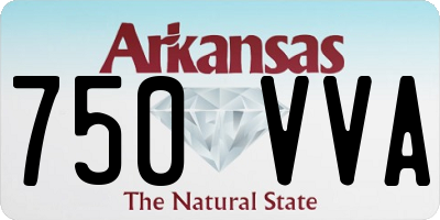 AR license plate 750VVA