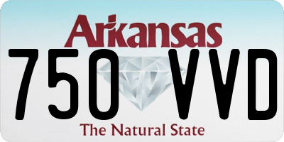 AR license plate 750VVD