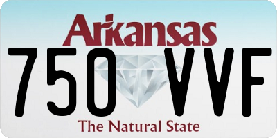 AR license plate 750VVF