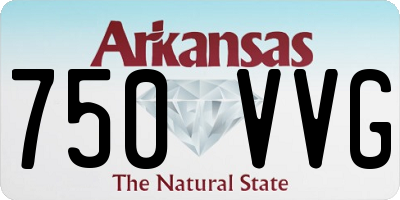 AR license plate 750VVG