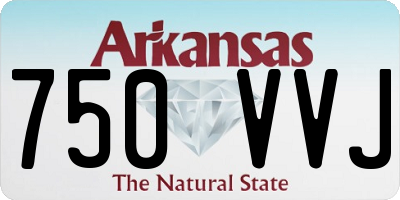 AR license plate 750VVJ