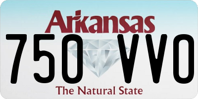 AR license plate 750VVO
