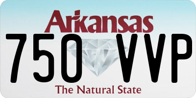 AR license plate 750VVP