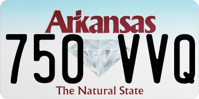 AR license plate 750VVQ