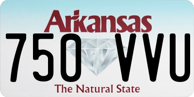 AR license plate 750VVU