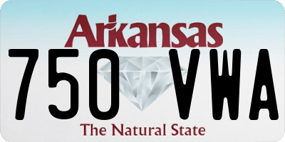 AR license plate 750VWA