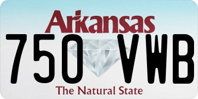 AR license plate 750VWB
