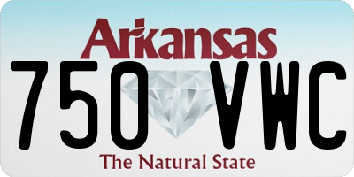 AR license plate 750VWC