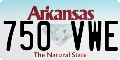 AR license plate 750VWE