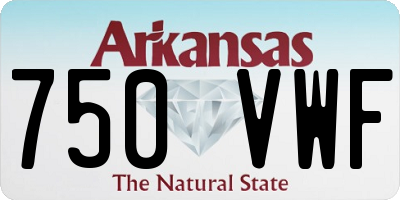 AR license plate 750VWF