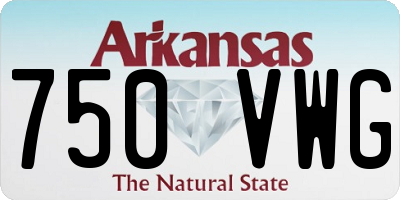AR license plate 750VWG