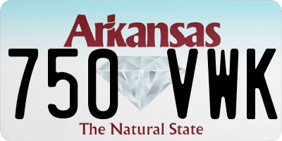 AR license plate 750VWK