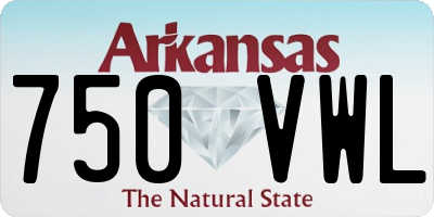 AR license plate 750VWL