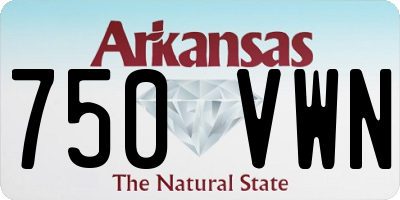 AR license plate 750VWN