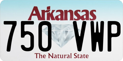 AR license plate 750VWP