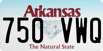 AR license plate 750VWQ