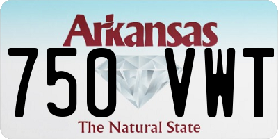 AR license plate 750VWT