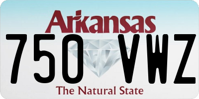 AR license plate 750VWZ