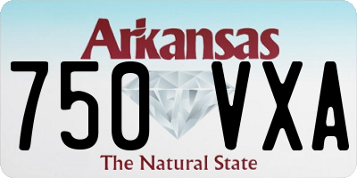 AR license plate 750VXA