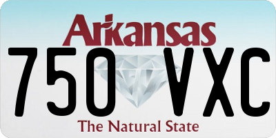 AR license plate 750VXC