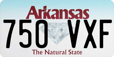 AR license plate 750VXF