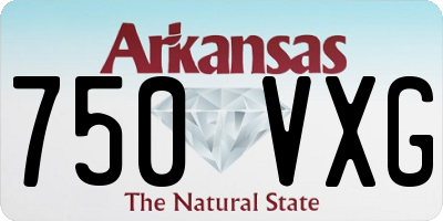 AR license plate 750VXG