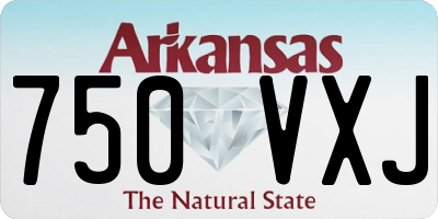 AR license plate 750VXJ