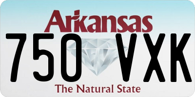 AR license plate 750VXK
