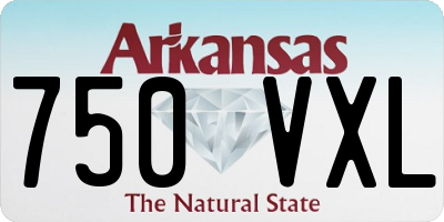 AR license plate 750VXL