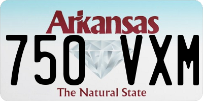 AR license plate 750VXM