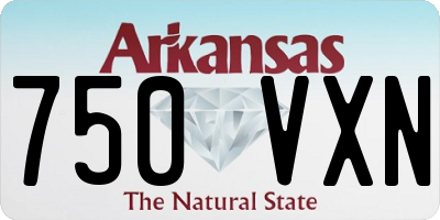 AR license plate 750VXN