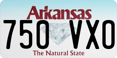 AR license plate 750VXO