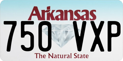 AR license plate 750VXP