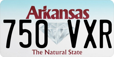 AR license plate 750VXR