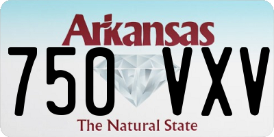 AR license plate 750VXV