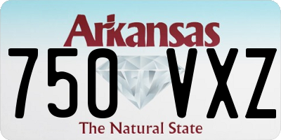 AR license plate 750VXZ