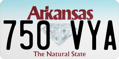 AR license plate 750VYA