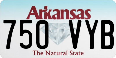 AR license plate 750VYB