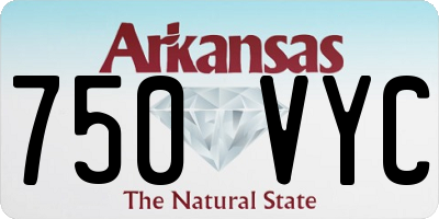 AR license plate 750VYC