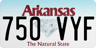 AR license plate 750VYF