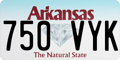 AR license plate 750VYK
