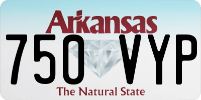 AR license plate 750VYP
