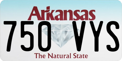AR license plate 750VYS