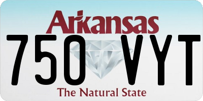 AR license plate 750VYT