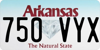 AR license plate 750VYX
