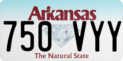 AR license plate 750VYY
