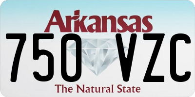 AR license plate 750VZC