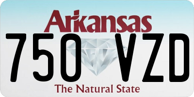 AR license plate 750VZD